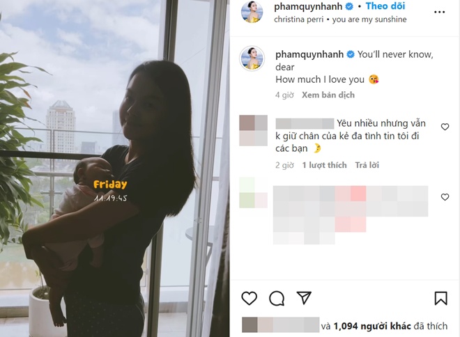 Phạm Quỳnh Anh vô tình để lộ gương mặt con gái thứ 3, nhận bình luận vô duyên của dân mạng - 3