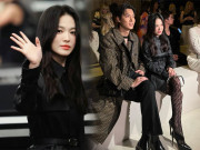 Thời trang - Song Hye Kyo diện đồ công sở tông đen đi dự show ở Mỹ, không lộ tí da thịt mà vẫn gợi cảm ngút ngàn