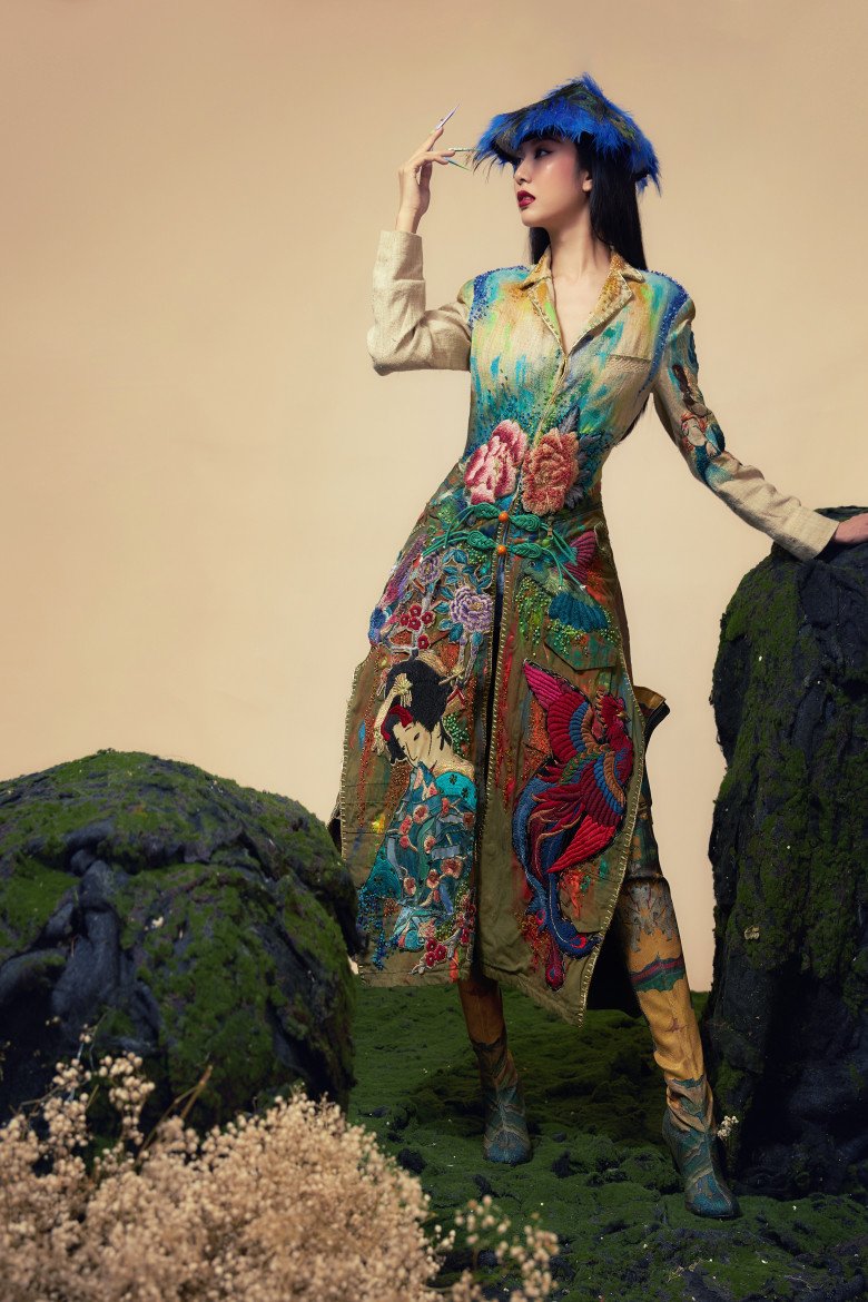 Á hậu Thuý Vân ấn tượng trong trang phục tái chế sẽ trình diễn ở New York Fashion Week - 5