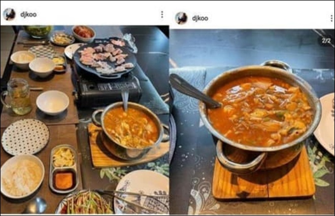 DJ Koo thường xuyên tự tay nấu cho vợ.