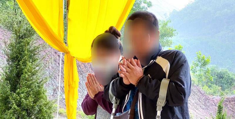 Ông N.M.Q có mặt tại đám tang của nạn nhân được tổ chức ở nghĩa trang.