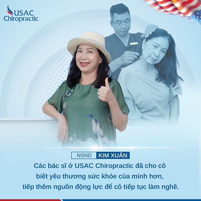 Chia sẻ của NSND Kim Xuân sau liệu trình điều trị Hẹp ống sống tại USAC Chiropractic