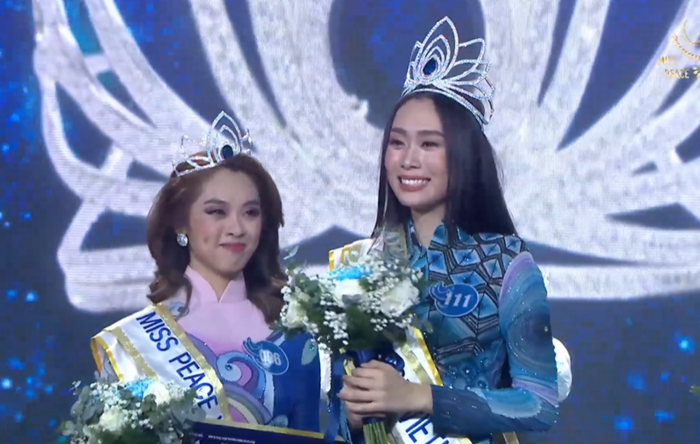 Cô phiên dịch viên - Trần Thị Ban Mai đăng quang Miss Peace Vietnam 2022 mặt xinh, body xuất sắc - 1