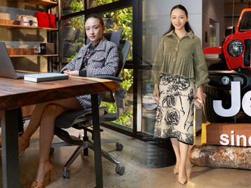 Không sắm đồ hiệu, Trương Hồ Phương Nga đến công sở ăn diện kín bưng vẫn sang