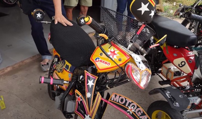 Một trong những chiếc xe do chính tay ông Ngần chế tạo và độ.