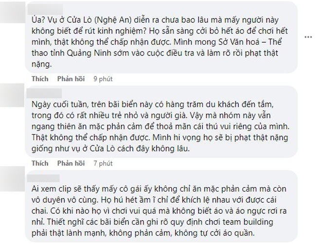 Sau vụ team building ở Cửa Lò, lại xuất hiện clip nhóm chị em văng áo ngực để lộ vòng 1 khi chơi team building ở Hạ Long gây phẫn nộ - 5