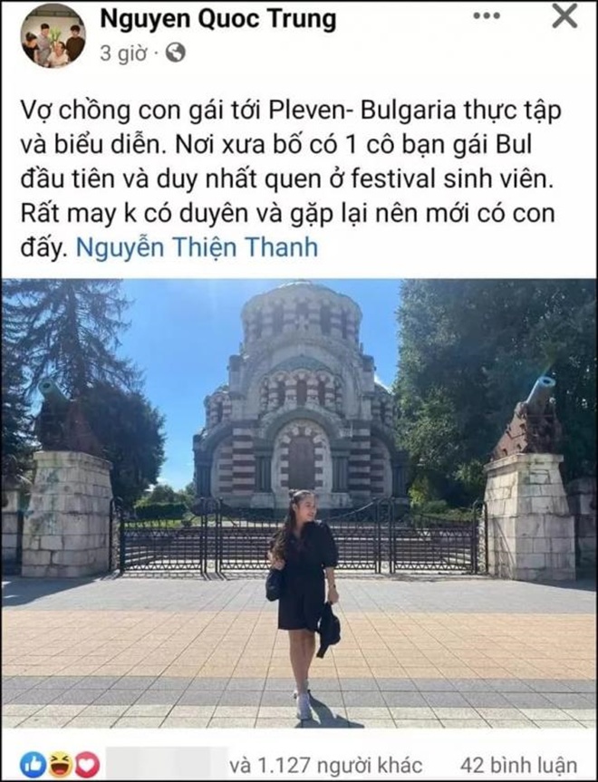 Nhạc sĩ Quốc Trung đăng ảnh con gái, kể về mối tình Bulgaria đầu tiên và duy nhất của mình.