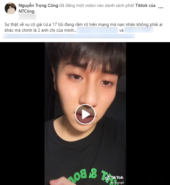 Hot TikToker Trọng Công xác nhận chuyện đám cưới giả do V.A dựng lên hoàn toàn có thật và phía nhà trai chính là gia đình mình