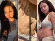 Bà bầu - Da chảy, bụng xệ sau sinh, hot Tiktoker vén áo khoe hết lại khiến chị em rào rào tán dương