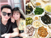 Bếp Eva - Vợ Hồng Đăng vui vẻ khoe mâm cơm ngon canh ngọt chuẩn "nhà là nơi bão dừng sau cánh cửa"