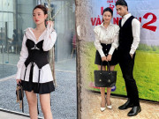 Thời trang - Cô giáo Midu ăn diện đập tan tin đồn mang thai, nhưng lại để lộ chi tiết "chân bơi trong giày"