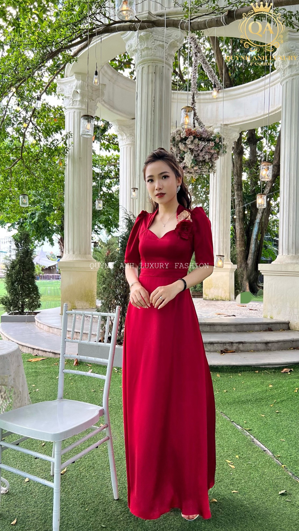 Váy đầm dạ hội đỏ quyến rũ sang trọng Amabel Dress