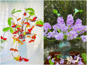 Nhà đẹp - Mẹ đảm Hà Nội “cái gì cũng cắm vào lọ”, những bình hoa 0 đồng đẹp ngất ngây