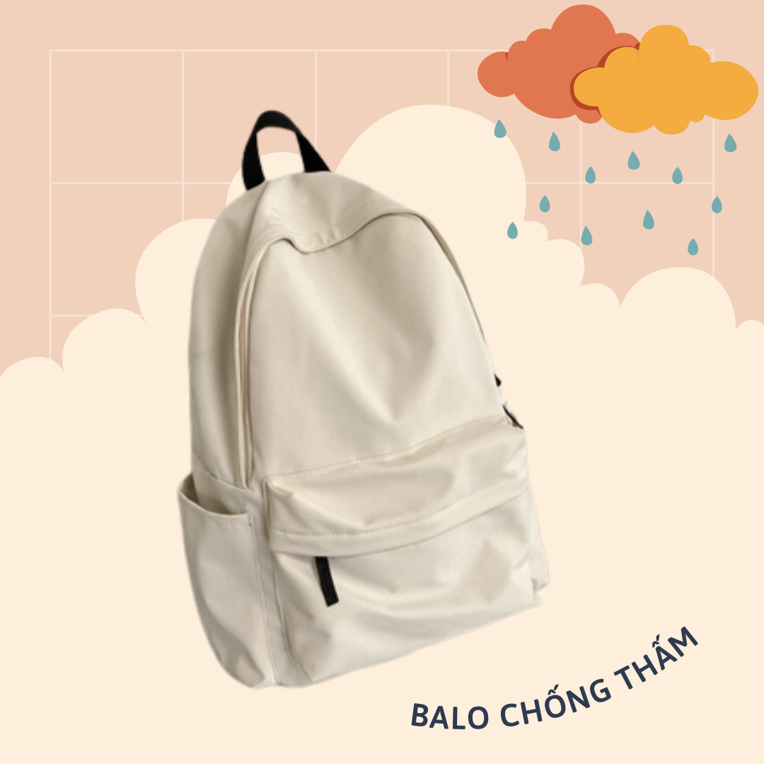 Balo thời trang vải dù mịn chống nước với kiểu dáng tối giản nhưng sức chứa bao la hiện có giá ưu đãi chỉ 115.000 đồng trên Shopee.