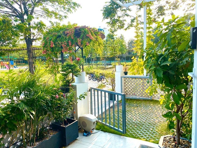Biệt thự sân vườn ở Quận 7 với diện tích 200 m2 mà Trịnh Kim Chi được chồng tặng dịp sinh nhật năm 2019.