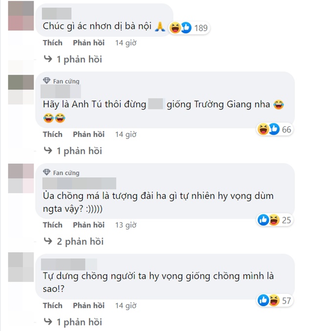 Hầu hết các bình luận đều ném đá nữ diễn viên.