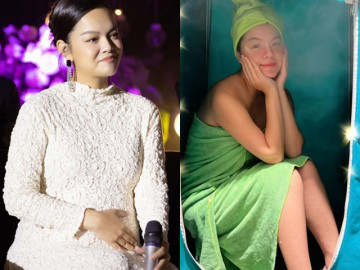 Mẹ 3 con Phạm Quỳnh Anh da trắng mịn, về dáng quá đỉnh sau sinh nhờ 1 bí kíp