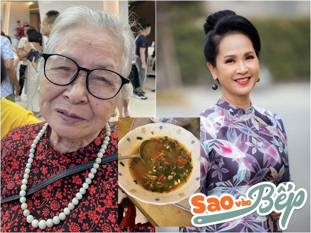 Mẹ ruột NSND Lan Hương 90 tuổi vẫn lọ mọ nấu cho con gái món dân dã