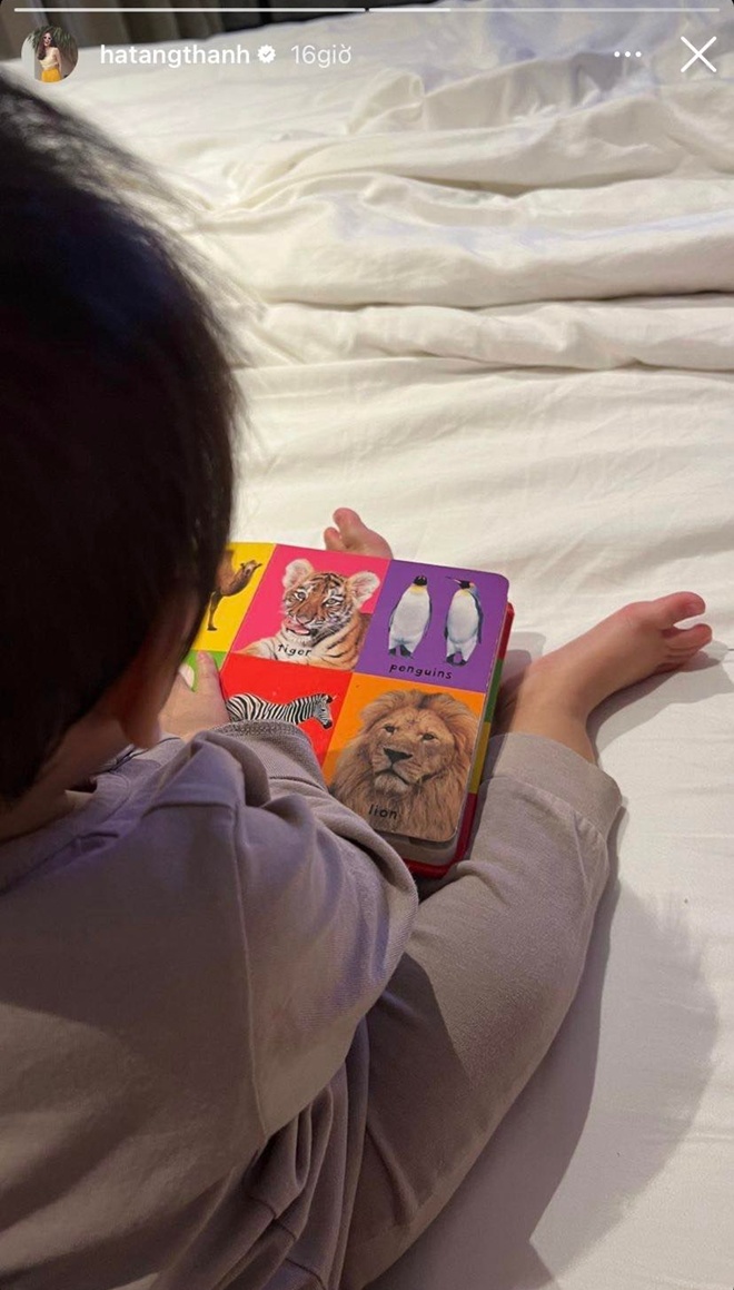 Tăng Thanh Hà hiếm hoi khoe ảnh cháu nội gia tộc 3000 tỷ giờ đã biết ngồi, lớn phổng phao - 1