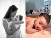 Phạm Quỳnh Anh đăng clip cận mặt con gái thứ 3 nhiều điểm khác 2 chị, Thu Thủy khẳng định giống bố