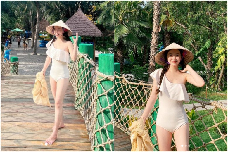 amp;#34;Thiên thần nội yamp;#34; Hàn đến Việt Nam mặc bikini đội nón lá đẹp đến nao lòng - 5