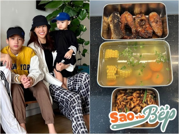 Nữ ca sĩ 3 con khoe loạt món ăn để tủ lạnh ăn 2 ngày, vợ cũ Việt Anh và chị em vào khen tấm tắc