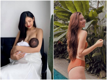 Chân dài đất Cảng từng vén áo cho con bú đẹp không tỳ vết, nay diện bikini làm hội chị em muốn rớt nước mắt
