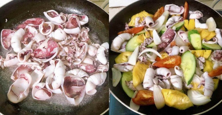 11 cách làm mực xào thập cẩm cùng dưa leo, hành tây ngon giòn, không tanh - 16