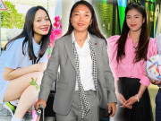 Thời trang - Tuyển nữ VN ngày lên đường tham dự World Cup: Thanh Nhã xinh chuẩn "vợ quốc dân", Huỳnh Như đeo khăn "hộ mệnh"