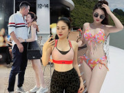 Bà bầu - 10 năm đẻ 5 lần, Hằng Túi U40 vẫn khoe dáng “hết nước chấm” bên bạn trai mới