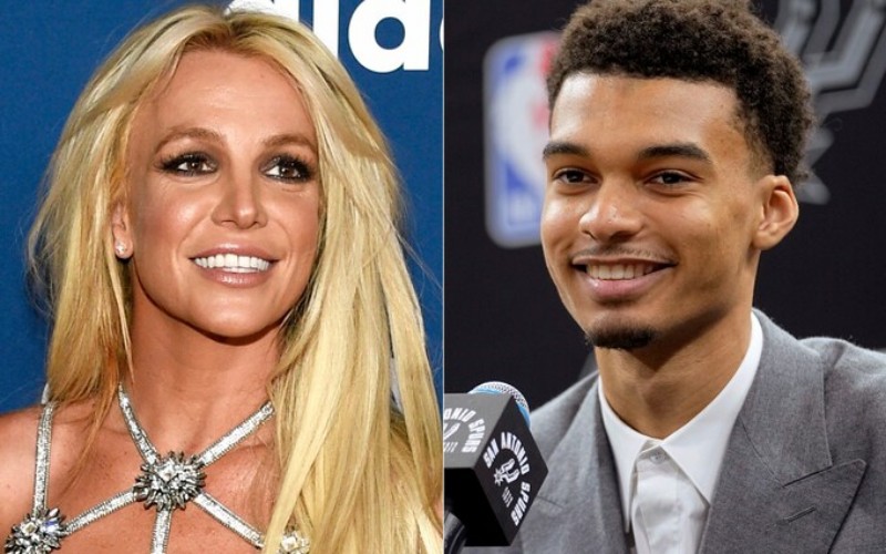 Britney Spears được cho là "fan ruột" của thần đồng bóng rổ 19 tuổi. Cô bị cáo buộc "vỗ vào lưng, vai phải" để thu hút sự chú ý trước khi bị bảo vệ "ăn miếng trả miếng".
