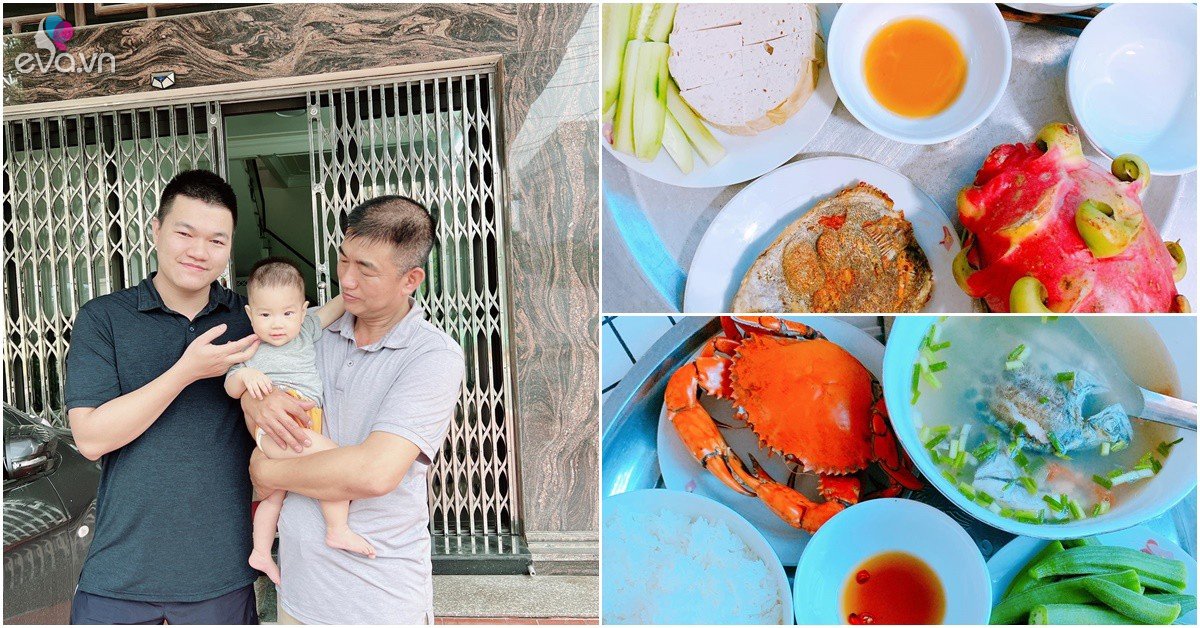 View - Bố chồng "quốc dân” tự tay nấu cơm cữ cho con dâu, mâm cơm giản dị nhưng chan chứa yêu thương