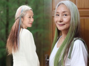 Làm đẹp - "Cụ bà" 68 tuổi tóc bạc phơ vẫn giữ đam mê như gái trẻ, khi xanh khi hồng "chất chơi"