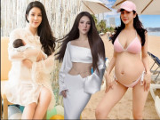 Bà bầu - Sinh liền 2 con với thiếu gia giàu có, Diệp Lâm Anh đau đẻ cũng xinh mà chồng vẫn ngoại tình