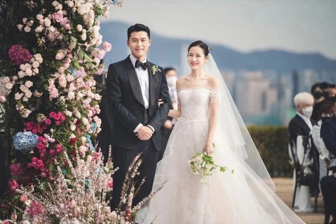 Hình ảnh đẹp, lãng mạn trong đám cưới Hyun Bin và Son Ye Jin.