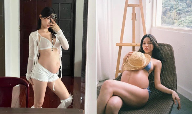 Chị em cô điều dưỡng quả là 2 mẹ bầu hot nhất xứ Đài, dáng amp;#34;tròn xoeamp;#34; vẫn mặc táo bạo - 4