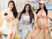 Bà bầu - Sinh liền 2 con với thiếu gia giàu có, Diệp Lâm Anh đau đẻ cũng xinh mà chồng vẫn ngoại tình