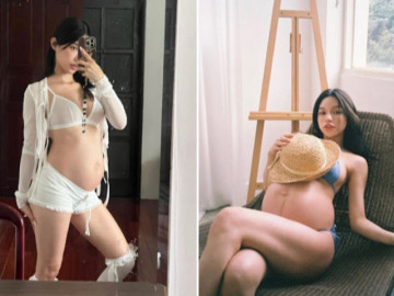 Chị em cô điều dưỡng quả là 2 mẹ bầu hot nhất xứ Đài, dáng "tròn xoe" vẫn mặc táo bạo