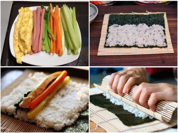 Cách thực hiện cơm trắng cuộn rong biển cả (kimbap) Nước Hàn thơm và ngon không biến thành thô - 4
