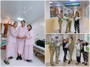 Bà bầu - 3 sản phụ vui tính ở cùng phòng, đi đẻ chụp ảnh tưng bừng khiến hội bầu bí xôn xao