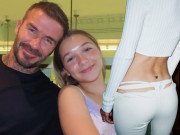 Làm đẹp - Mẹ cấm trang điểm nhưng Harper Beckham 12 tuổi đã xăm mình ở vị trí không ai ngờ