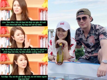 Lúc U40, Lâm Tâm Như bị bạn bè nói hạ tiêu chuẩn, đừng chọn đẹp trai, không ngờ người cô lấy nhìn đáng ngưỡng mộ