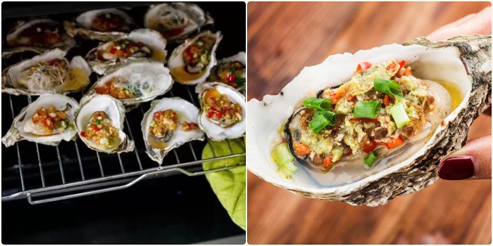 Hàu nướng mỡ hành siêu ngon bằng lò vi sóng, nồi chiên không dầu Hàu nướng mỡ hành siêu ngon bằng lò vi sóng, nồi chiên không dầu