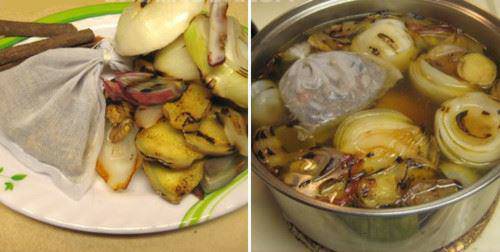 Làm nước dùng phở bò