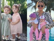 Giải trí - Cặp thiên thần Á hậu Diễm Châu chi 1,4 tỷ để thụ tinh ngày càng trổ nét lai Tây, không giống chị em sinh đôi