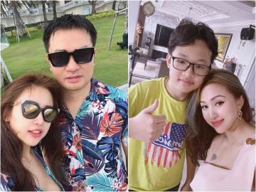MC Vân Hugo cãi nhau rất lớn, nước mắt lã chã ra sân bay, không nỡ để con riêng lại cho chồng mới