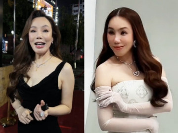 Hồ Quỳnh Hương đẹp bất ngờ tại thảm đỏ, nói người nhà biết chuyện nhan sắc bị chê biến dạng