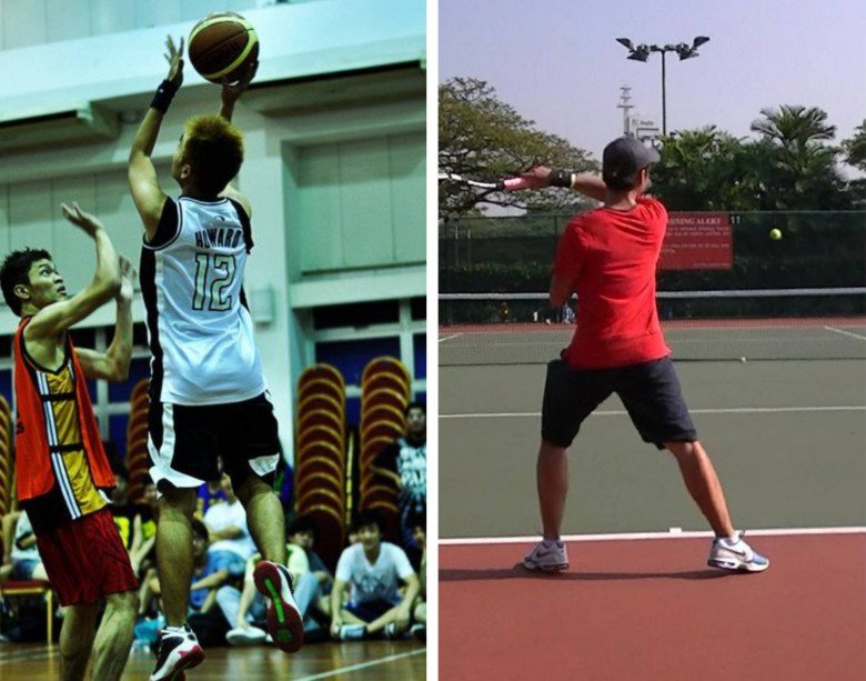 Bóng rổ và tennis là 2 môn phổ biến ở Singapore, có nhiều sân chơi công cộng