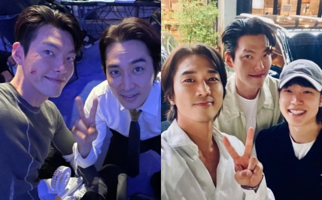 Hợp tác chung, Song Seung Hun và Kim Woo Bin nhanh chóng thân thiết.