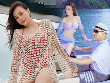 Phương Oanh giã từ bikini tí hon chuốt cong 3 vòng, làm vợ Shark Bình thay đổi 180 độ